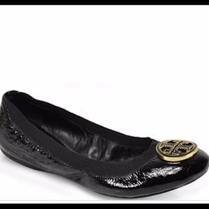 Tory Burch Black Patent Caroline Ballet Flat